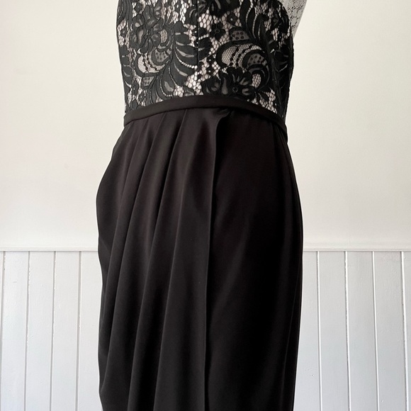 Rodeo Show Black Lace Bodice Halter Cocktail Dress Size 8 - Picture 6 of 13